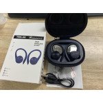 Wholesale Ear Hook Battery Display TWS Gaming Bluetooth Wireless Headphone Earbuds Headset With Zipper Carrying Case for Universal Cell Phone And Bluetooth Device J92 (Black)